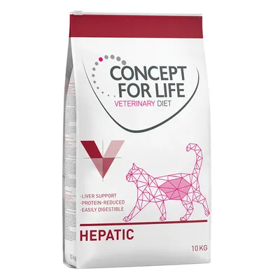 Concept for Life Veterinary Diet Hepatic, 10kg. Támogatja a májat, csökkentett fehérjetartalommal és könnyen emészthető.