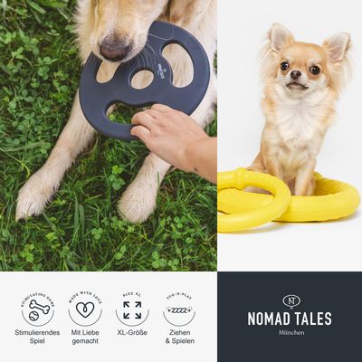 Nomad Tales München. Stimulujúca hračka, vyrobená s láskou, veľkosť XL, na ťahanie a hranie.