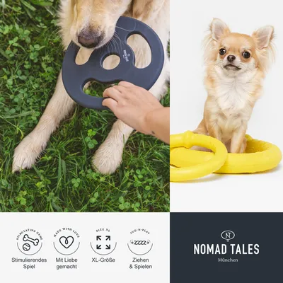 Nomad Tales München. Stimulujúca hračka, vyrobená s láskou, veľkosť XL, na ťahanie a hranie.
