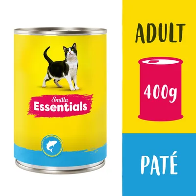 Smilla Essentials Cans Paté 12 x 400g - cat wet food - Saver Pack: Salmon (24 x 400g)