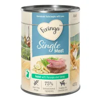 Feringa Single Meat Menu 12 x 410 g - králičie s paštrnákom a mačacou mätou
