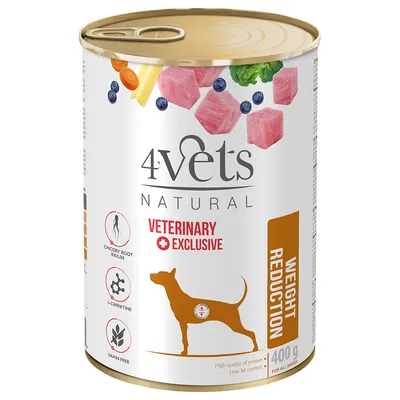 4Vets Natural Hund Weight Reduction 400 g - 12 x 400 g