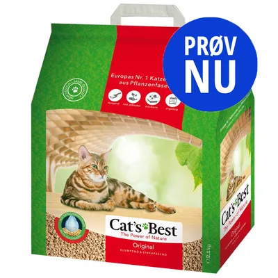 Cat's Best The Power of Nature Original, Europas Nr. 1 Katzenstreu aus Pflanzenfasern, klumpend, biologisk nedbrydelig, støvarm, ergiebig, PRØV NU, 2,1 kg