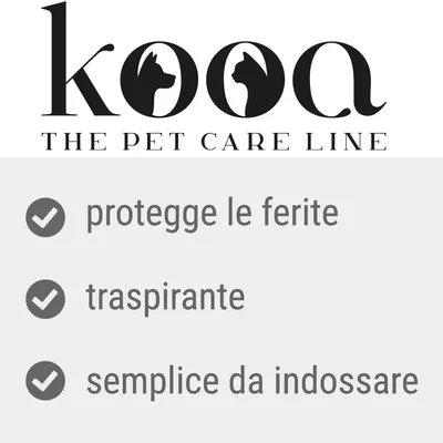 kooa THE PET CARE LINE. protegge le ferite, traspirante, semplice da indossare.