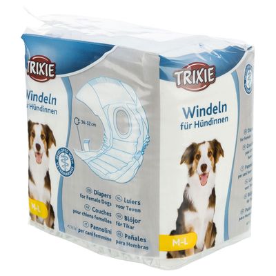 Trixie Windeln für Hündinnen Größe M-L: 36-52 cm, 12 Stück