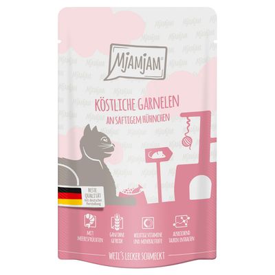 MjAMjAM Quetschie, 12 x 125 g Pyszne krewetki i soczysty kurczak