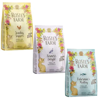 Rosie's Farm Mixed Trial Pack 3 x 400g - 3 x 400g: Chicken, Turkey & Salmon