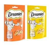 Super-Sparpaket: Dreamies Katzensnack, 24 x 60 g - Mix 1: Huhn & Käse