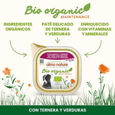 Almo Nature BioOrganic Maintenance 6 x 100 g - Vacuno y verduras