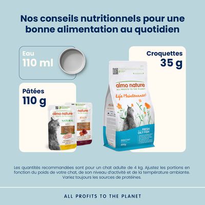 Almo Nature Holistic poisson gras, riz pour chat