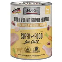 MAC's Cat kattfoder 6 x 800 g - Kyckling PUR med hela fjäderfähjärtan