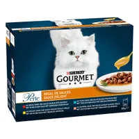 Gourmet Perle Gemengde Selectie 12 x 85 g - Verwennerij in Saus
