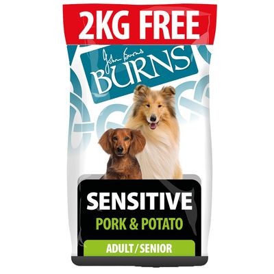 Burns Adult & Senior Sensitive Pork & Potato 14kg