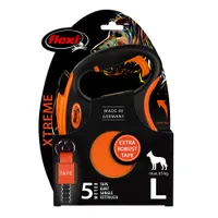 flexi Xtreme harnasriem oranje, 5 mtr - L: tot 65 kg