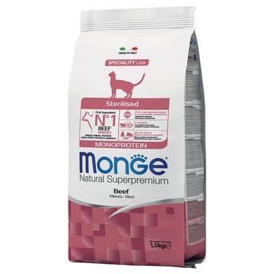 Monge Monoprotein Sterilized für Katzen 1,5 kg