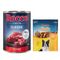 Kombi-Paket: Rocco Classic Probiermix Nassfutter + Rolls Snack 24 x 400 g Rind pur + 3 x 200 g Hühnerbrustfilet