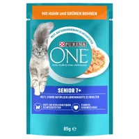 PURINA ONE Senior 7+ pour chat - poulet & haricots verts (26 x 85 g)