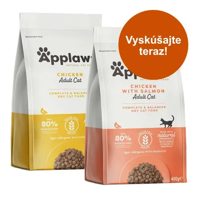2 x 400 g Applaws balenie na skúšku - mix kuracie + kuracie/losos