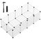 Songmics Cabinet i plast, vit L 143 x B 73 x H 46 cm