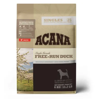 Acana Singles met eend, peren en lavendel - 6 kg