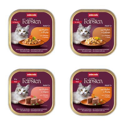animonda. Geliebt von Katzen seit 1991, von Expert:innen entwickelt, ohne Zusatz von Zucker, für individuelle Bedürfnisse.