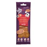 Lucky Jim žvýkací kost M - výhodné balení: Sýr a kolagen bacon (3 x 60 g)