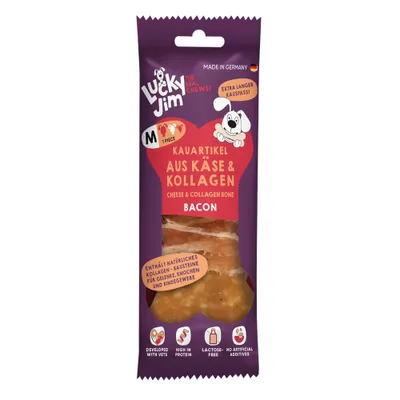 Lucky Jim Kauknochen M - Sparpaket: Käse & Kollagen Bacon (3 x 60 g) Lucky Jim Kauknochen M - Sparpaket: Käse & Kollagen Bacon (3 x 60 g)