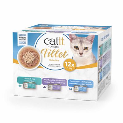 Catit Cuisine Thunfisch Fillet - Thunfisch Mix-Pack (12 x 75 g)