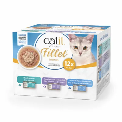 Catit Cuisine Thunfisch Fillet - Thunfisch Mix-Pack (12 x 75 g) Catit Cuisine Thunfisch Fillet - Thunfisch Mix-Pack (12 x 75 g)