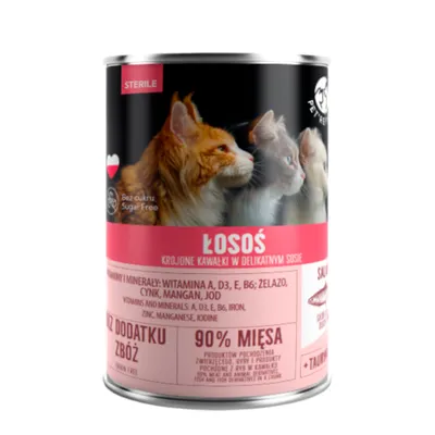 Pet Republic Sterilized szószban - Lazac (20 x 400 g)