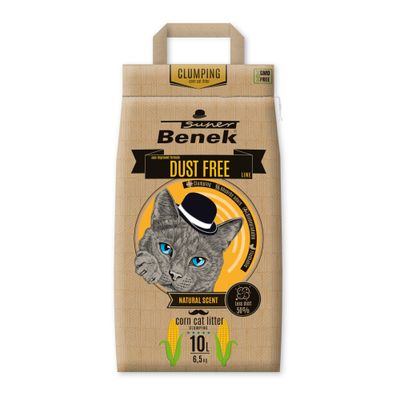 Super Benek Katzenstreu Dust Free Natural aus Mais - 10 l