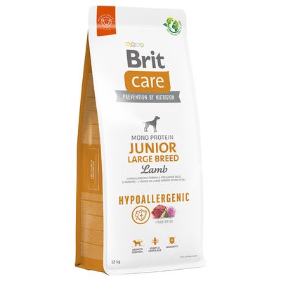 Brit Care Dog Hypoallergenic Junior Large Breed Lam & Rijst 12 kg