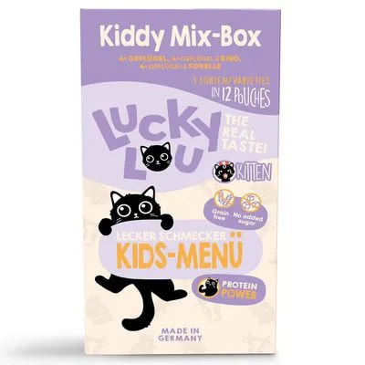 Lucky Lou Kitten Mix 12 x 125 g - Pachet mixt I