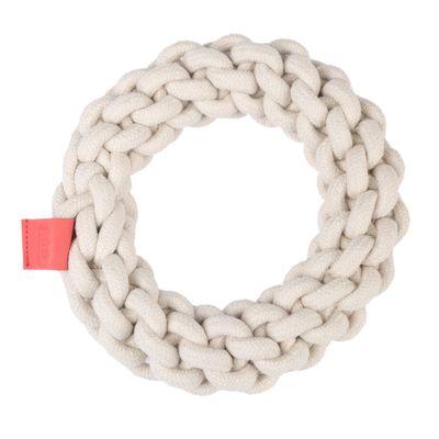 Jouet TIAKI Anneau en corde pour chien Ø 18 x H 4,5 cm
