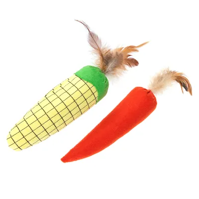 Gioco per gatti TIAKI Set di verdure con catnip - 2 pz