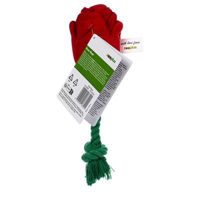 zooplus роза с въже, играчка за кучета