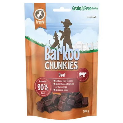 Barkoo Chunkies Meat Cubes - Vită (100 g)