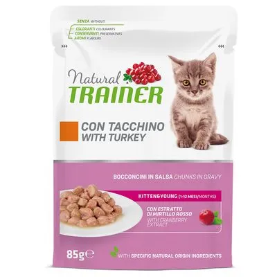 Natural Trainer Kitten & Young natvoer voor kittens - 12 x 85 g Tonijn