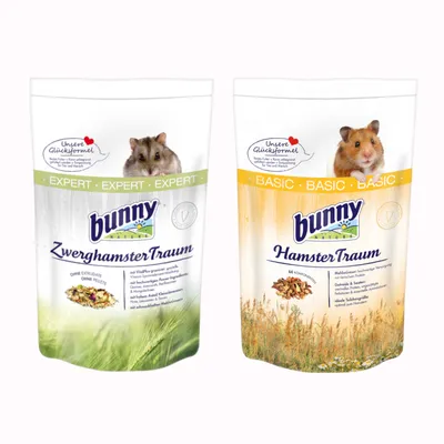 Provpack: Bunny DvärghamsterDröm Expert + Bunny HamsterDröm BASIC - 2 st