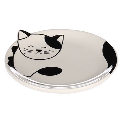 Flamingo Ravi Vas din ceramică pentru pisici 80 ml, Ø 13,5 x î 2 cm
