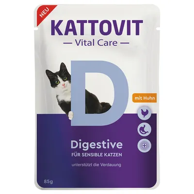 Kattovit Vital Care Digestive в пакетиках с курицей - 24 x 85 г