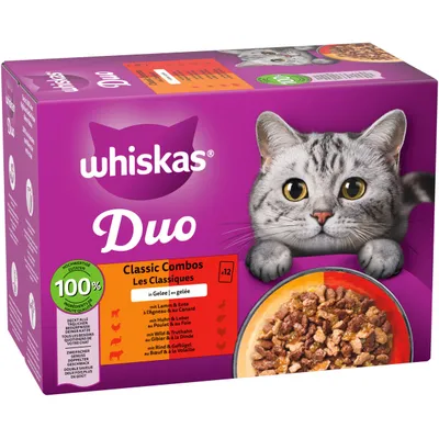 Pakiet Whiskas Duo, saszetki, 48 x 85 g - Classic Combos w galarecie