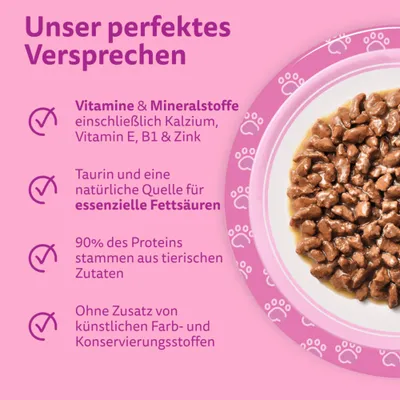 Multipack Whiskas Junior Frischebeutel 12 x 85 g - Klassische Auswahl in Sauce