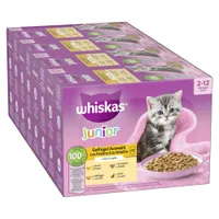 Whiskas Junior portionsposer 48 x 85 g - Fjerkræudvalg i gelé