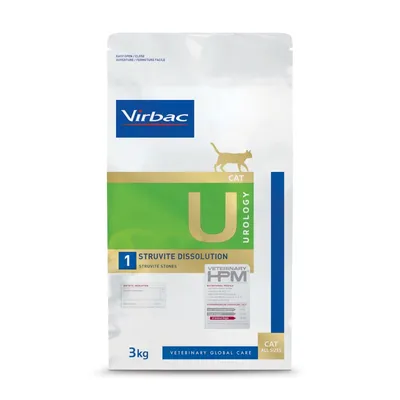Virbac Veterinary HPM Cat Urology Struvite Dissolution U1 - 3 kg 