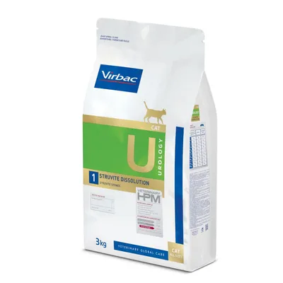 Virbac Veterinary HPM Cat Urology Struvite Dissolution U1 - 3 kg 