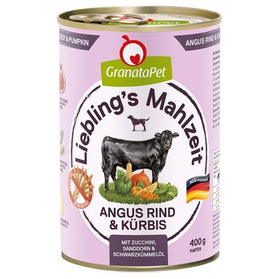 Granatapet Liebling's Mahlzeit 6 x 400 g Angus marha & tök
