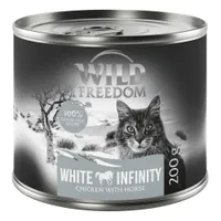 Wild Freedom Adult 6 x 200 g - senza cereali - White Infinity - Pollo & Cavallo