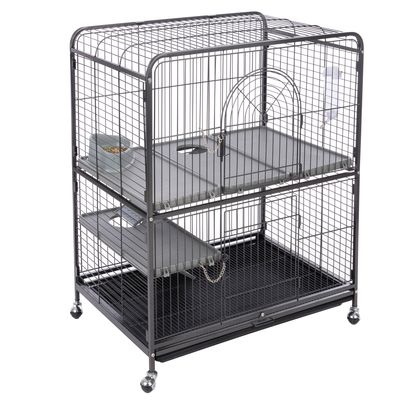 TIAKI Villa cușcă pentru animale mici Cușca principală: L 79 x l 52 x î 99,5 cm