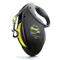 Laisse flexi Giant Professional (10 m) pour chien noir / jaune fluo